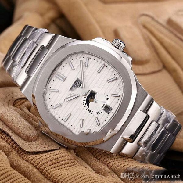 2019 новое прибытие высочайшее качество 9 цветов 41мм nautilus white gold big date asian 2813 автоматическая glide гладкой фазы луны d-синий, Slivery;brown
2019 новое прибытие высочайшее качество 9 цветов 41мм nautilus white gold big date asian 2813 автоматическая glide гладкой фазы луны d-синий, Slivery;brown