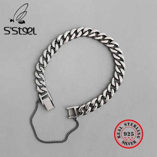 s'steel 925 стерлингового серебра браслеты для женщин мужчины pulseras mujer moda 2019 plata lovers gift silber 925 schmuck punk ювелирные и, Black
s'steel 925 стерлингового серебра браслеты для женщин мужчины pulseras mujer moda 2019 plata lovers gift silber 925 schmuck punk ювелирные и, Black