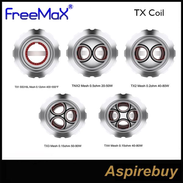 Оригинальная катушка FreeMax TX Mesh TX1 0,15 Ом TX2 0,2 Ом TX3 TX4 0,15 Ом Замена катушек для FreeMax Fireluke 2 Tank
Оригинальная катушка FreeMax TX Mesh TX1 0,15 Ом TX2 0,2 Ом TX3 TX4 0,15 Ом Замена катушек для FreeMax Fireluke 2 Tank