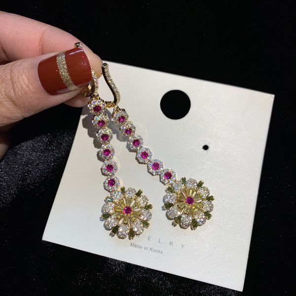 fashion- wedding earrings for bride 2019 new fashion 18k gold gem flower earrings women cz dangler, Silver
fashion- wedding earrings for bride 2019 new fashion 18k gold gem flower earrings women cz dangler, Silver