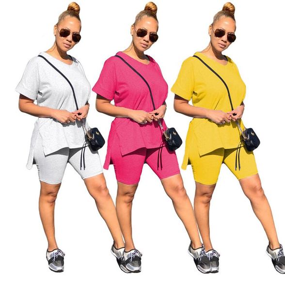 женщины tracksuit мода solid color designer v-образным вырезом с коротким рукавом футболка шорты два piece set эпикировка повседневный спорт, White
женщины tracksuit мода solid color designer v-образным вырезом с коротким рукавом футболка шорты два piece set эпикировка повседневный спорт, White