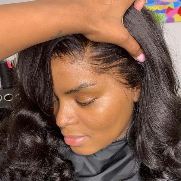 body wave lace front wig short human hair wigs for black women afro hd full frontal loose deep peruvian long 30 inch preplucked, Black;brown
body wave lace front wig short human hair wigs for black women afro hd full frontal loose deep peruvian long 30 inch preplucked, Black;brown