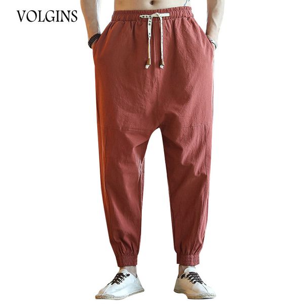 men's pants streetwear casual cotton 2021 summer elastic waist trousers beach style fashion male full harem drop, Black
men's pants streetwear casual cotton 2021 summer elastic waist trousers beach style fashion male full harem drop, Black