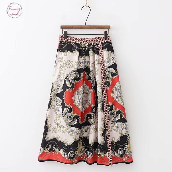 spandex new women vintage print pleated midi skirt faldas mujer scarf stylish ladies side zipper casual chic split skirts qun132, Black
spandex new women vintage print pleated midi skirt faldas mujer scarf stylish ladies side zipper casual chic split skirts qun132, Black