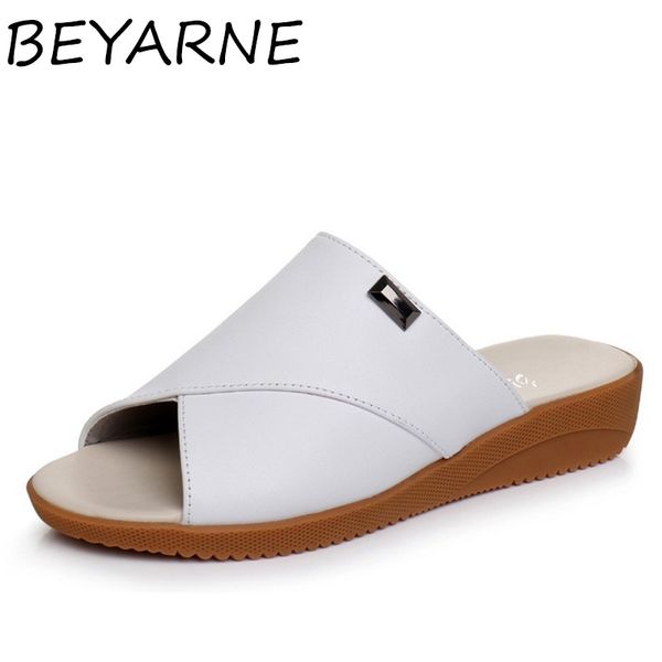 slippers beyarne women slipper flat sandals geunine leather peep toe ladies mules summer shoes big size 34-43, Black
slippers beyarne women slipper flat sandals geunine leather peep toe ladies mules summer shoes big size 34-43, Black