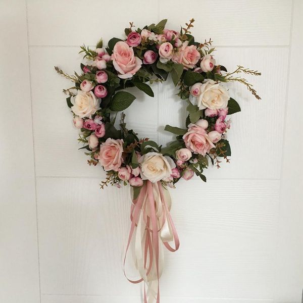 40cm floral artificial rose wreath door hanging wall window decoration wreath holiday party home festival wedding decor
40cm floral artificial rose wreath door hanging wall window decoration wreath holiday party home festival wedding decor