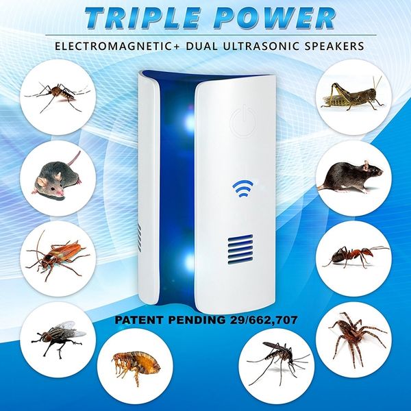 new ultrasonic electromagnetic pest repellent control, plug in home indoor and outdoor repeller, get rid of mosquito, ant, flea
new ultrasonic electromagnetic pest repellent control, plug in home indoor and outdoor repeller, get rid of mosquito, ant, flea