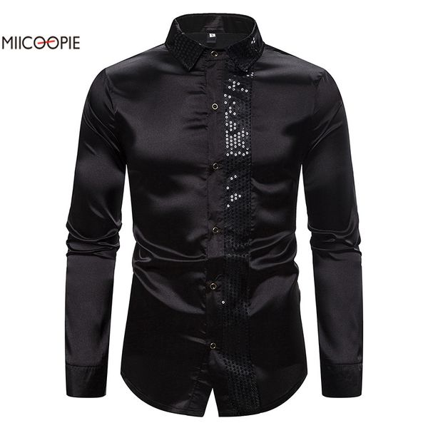 men's shirt sequin performance nightclub men's long sleeve shirt slim fit male social business dress soft comfortable, White;black
men's shirt sequin performance nightclub men's long sleeve shirt slim fit male social business dress soft comfortable, White;black
