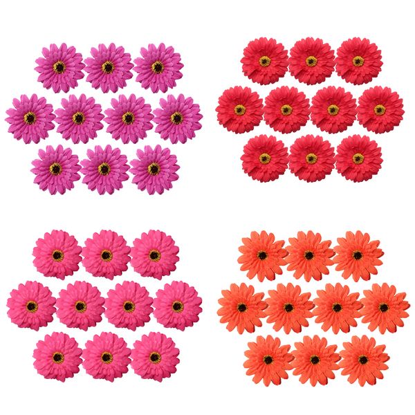 40x artificial gerbera daisy flowers heads for diy purplish hair accessories
40x artificial gerbera daisy flowers heads for diy purplish hair accessories