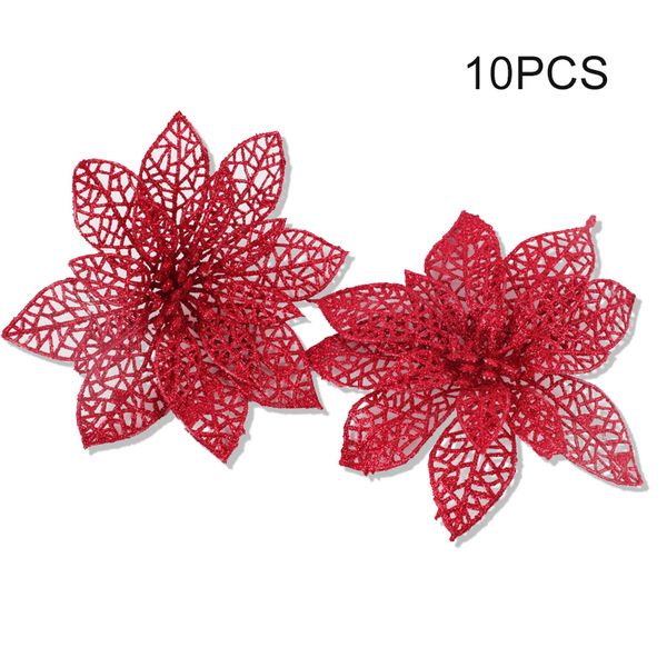 10pcs colorful glitter hollow fake flowers christmas tree decor xmas party ornaments artificial flower baubles
10pcs colorful glitter hollow fake flowers christmas tree decor xmas party ornaments artificial flower baubles