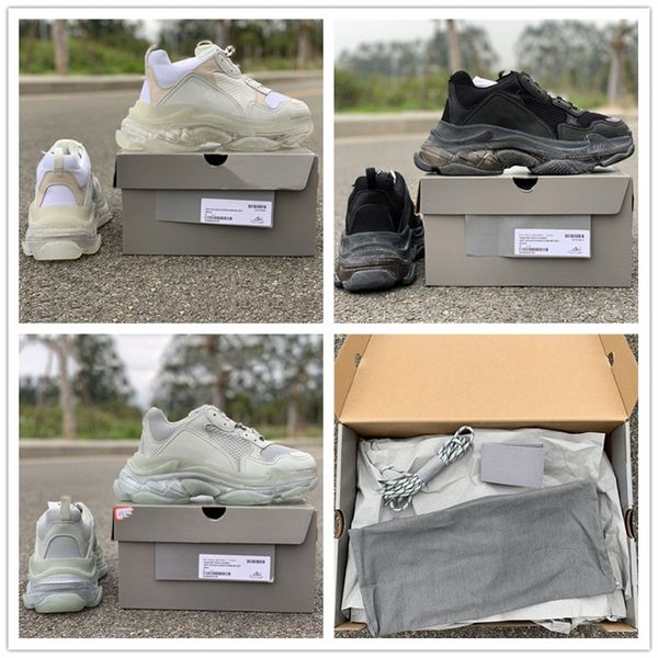 2019 New Luxury Brand Paris Triple S Crystal Sole Sports Shoes Classical Men Women Old Dad Shoes Fashion Clunky Sneaker High Quality
2019 New Luxury Brand Paris Triple S Crystal Sole Sports Shoes Classical Men Women Old Dad Shoes Fashion Clunky Sneaker High Quality