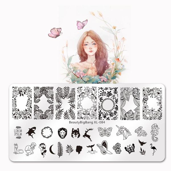 beautybigbang 6*12cm stamping plate nature leaves plants design image template nail stencil templates nail mold stencil for, White
beautybigbang 6*12cm stamping plate nature leaves plants design image template nail stencil templates nail mold stencil for, White