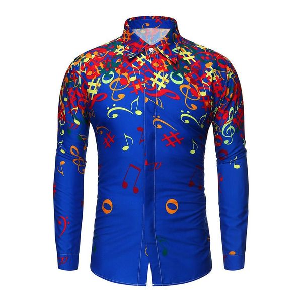 autumn men shirts casual slim fit streetwear musical note printed blouse black lapel button up men dress shirt long sleeve, White;black
autumn men shirts casual slim fit streetwear musical note printed blouse black lapel button up men dress shirt long sleeve, White;black