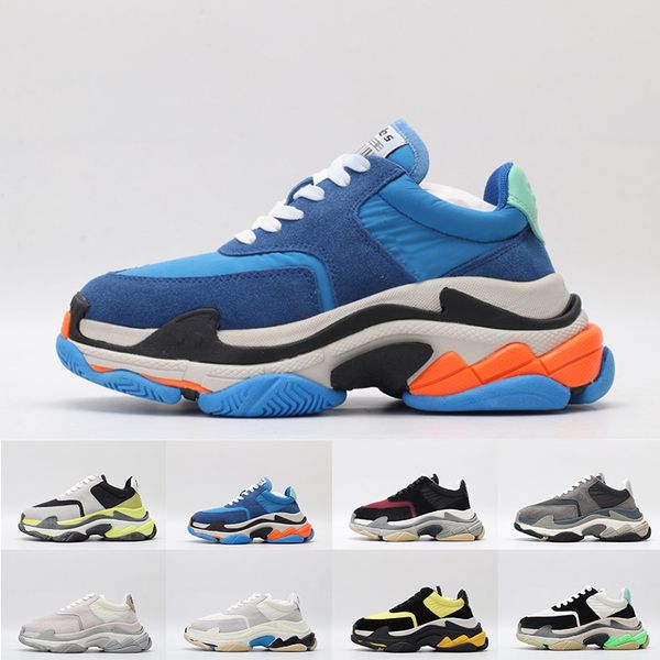 With Box Fashion Designer Shoes 17FW Triple S Casual Shoes Mesh Nubuck Leather Platform Sneakers Fashion Vintage Trainers Dad Shoes
With Box Fashion Designer Shoes 17FW Triple S Casual Shoes Mesh Nubuck Leather Platform Sneakers Fashion Vintage Trainers Dad Shoes