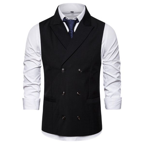 men's suit vest autumn new fashion men's casual double-breasted vest euro-code suit 072, Black;white
men's suit vest autumn new fashion men's casual double-breasted vest euro-code suit 072, Black;white