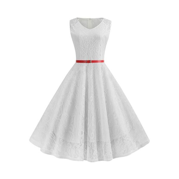 sisjuly summer big swing lace dress elegant sleeveless v-neck belt mid-calf party dress solid white black vintage women, Black;gray
sisjuly summer big swing lace dress elegant sleeveless v-neck belt mid-calf party dress solid white black vintage women, Black;gray