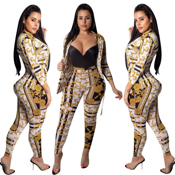 trends 2 piece set pants nightclub evening club outfit gold print women autumn winter party streetwear fashion stylish slim suits, White
trends 2 piece set pants nightclub evening club outfit gold print women autumn winter party streetwear fashion stylish slim suits, White