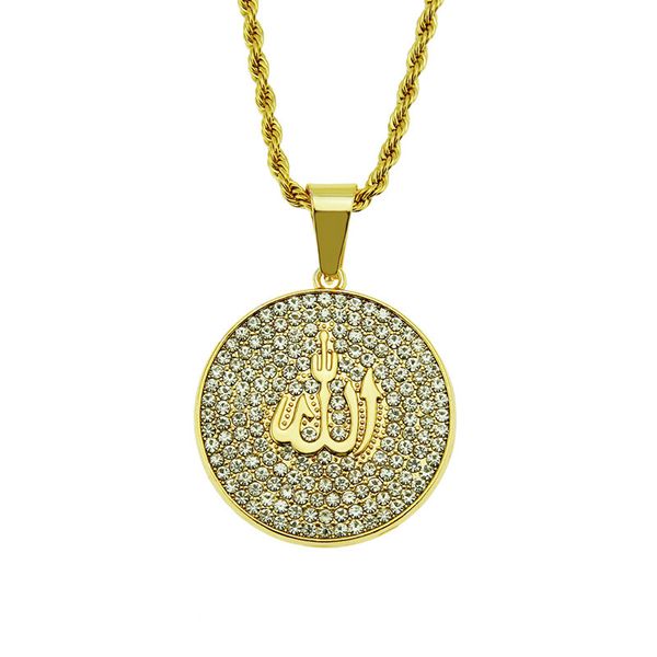 new round dog tag gold plated hip hop pendant necklaces cuban rope chain necklace fashion jewelry, Silver
new round dog tag gold plated hip hop pendant necklaces cuban rope chain necklace fashion jewelry, Silver