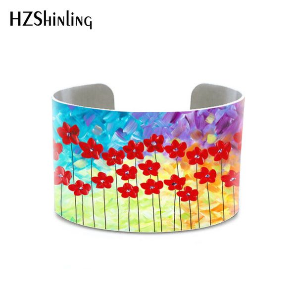 impasto painting pink flowers tree painting bangle hangings shabby chic gift for her grey beige white painting bracelet, Black
impasto painting pink flowers tree painting bangle hangings shabby chic gift for her grey beige white painting bracelet, Black