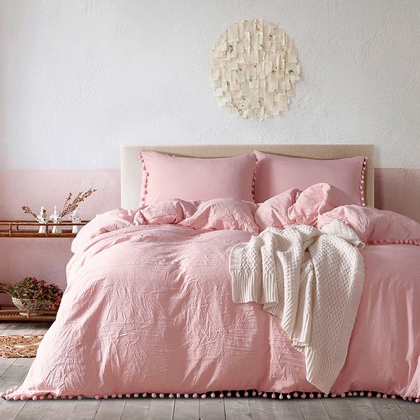 Duvets And Linen sets Solid Queen Size Bed Sheets Set Comfortable Twin Size Bedding
Duvets And Linen sets Solid Queen Size Bed Sheets Set Comfortable Twin Size Bedding