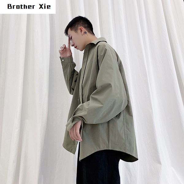 autumn new shirt men's fashion solid color casual shirt streetwear wild loose dress long-sleeved shirtmale clothes, White;black
autumn new shirt men's fashion solid color casual shirt streetwear wild loose dress long-sleeved shirtmale clothes, White;black