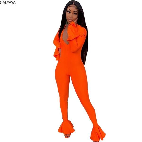 women's jumpsuits & rompers 2021 autumn women elegant long ruffles sleeve v-neck bodycon jumpsuit cute club party romper playsuit outfi, Black;white
women's jumpsuits & rompers 2021 autumn women elegant long ruffles sleeve v-neck bodycon jumpsuit cute club party romper playsuit outfi, Black;white