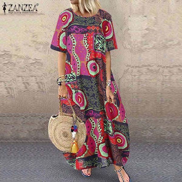 women cotton linen dress zanzea 2019 summer bohemian long vestidos ladies floral print long maxi kaftan robe party beach dresses, Black;gray
women cotton linen dress zanzea 2019 summer bohemian long vestidos ladies floral print long maxi kaftan robe party beach dresses, Black;gray