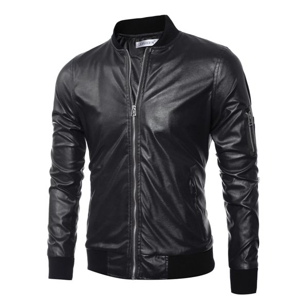 2016 new arrival leather jackets men's jacket male outwear men's coats spring & autumn pu jacket size m-3xl, Black
2016 new arrival leather jackets men's jacket male outwear men's coats spring & autumn pu jacket size m-3xl, Black