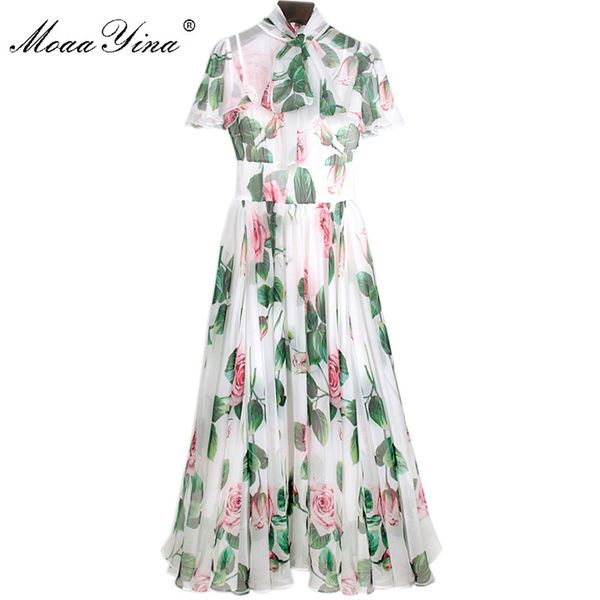 moaayina fashion designer runway dress spring summer women dress bow collar rose floral-print elegant chiffon dresses, Black;gray
moaayina fashion designer runway dress spring summer women dress bow collar rose floral-print elegant chiffon dresses, Black;gray
