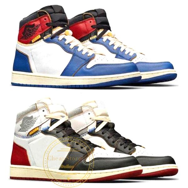 union x 1 high og nrg basketball shoes blue red 1s mens fashion trainers sports designer sneakers size 7-12, White;red
union x 1 high og nrg basketball shoes blue red 1s mens fashion trainers sports designer sneakers size 7-12, White;red