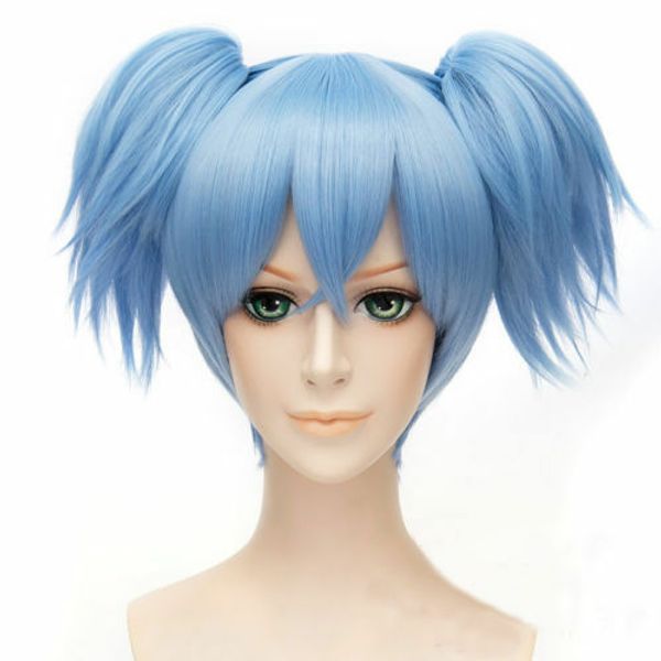 sally face sallyface sally cosplay wig short blue hairpin small tail fake fever pin, Blue;gray
sally face sallyface sally cosplay wig short blue hairpin small tail fake fever pin, Blue;gray