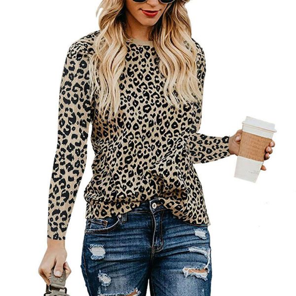 2019 women leopard print t shirt ladies long sleeve casual tee women autumn wear plus size, White
2019 women leopard print t shirt ladies long sleeve casual tee women autumn wear plus size, White