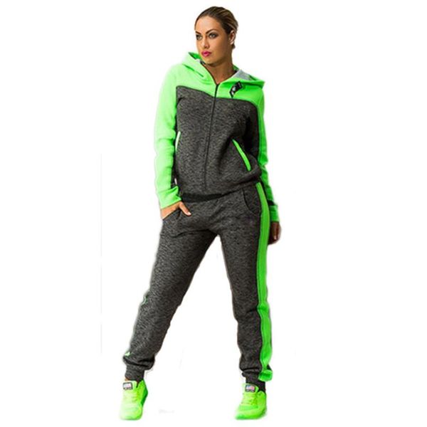 women two piece set tracksuits and pants color patchwork hoodies sweatshirts coat sportwear long sleeve sporting suit female fine, Gray
women two piece set tracksuits and pants color patchwork hoodies sweatshirts coat sportwear long sleeve sporting suit female fine, Gray