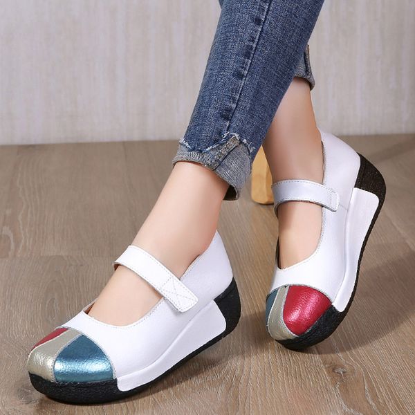 handmade shoes 2019 summer women flat platform woman breathable genuine leather zapatos mujer shoes moccasin ladies boat shoes, Red;white
handmade shoes 2019 summer women flat platform woman breathable genuine leather zapatos mujer shoes moccasin ladies boat shoes, Red;white