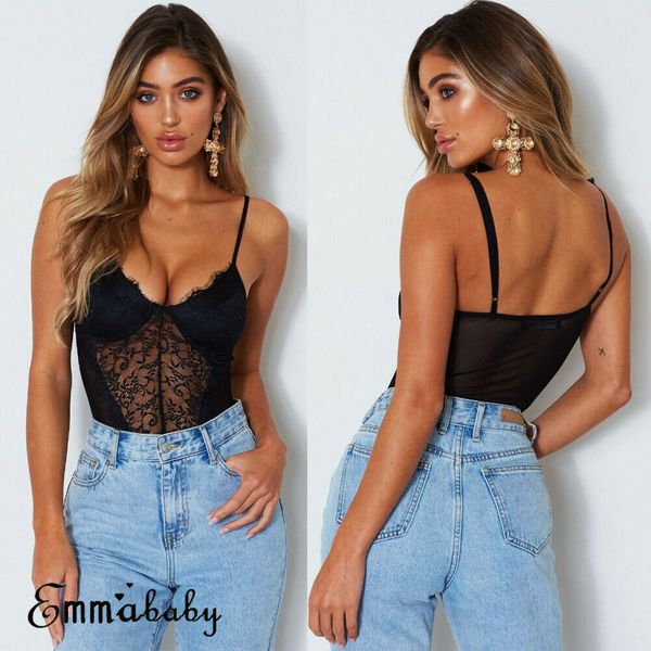 women sleeveless lace stretch v-neck leotard bodycon bodysuit summer jumpsuit backless leotard bodies one piece new, Black;white
women sleeveless lace stretch v-neck leotard bodycon bodysuit summer jumpsuit backless leotard bodies one piece new, Black;white