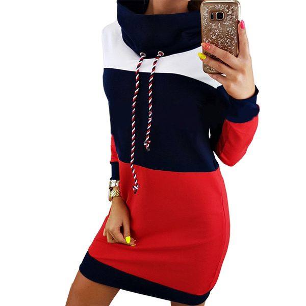 new women winter turtleneck long sleeve hooded plus size autumn striped colorful hoodie dress sweatshirt dress s-xl, Black;gray
new women winter turtleneck long sleeve hooded plus size autumn striped colorful hoodie dress sweatshirt dress s-xl, Black;gray