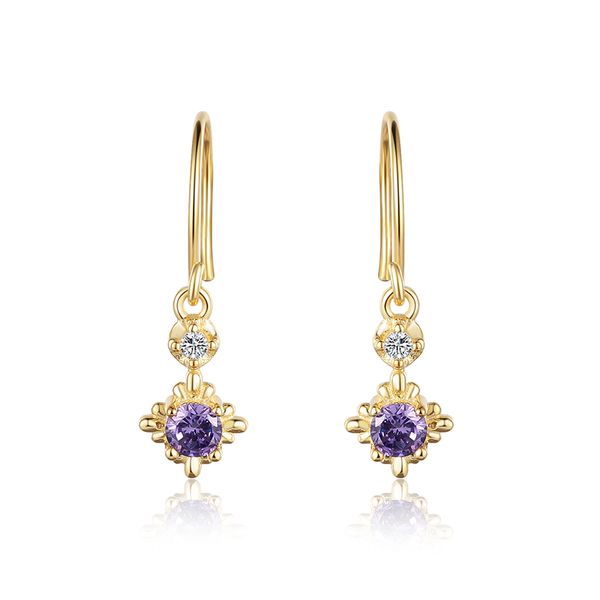 stylish and feminine, sweet amethyst zircon ear hooks with sterling silver fringe earrings for ing, Golden;silver
stylish and feminine, sweet amethyst zircon ear hooks with sterling silver fringe earrings for ing, Golden;silver