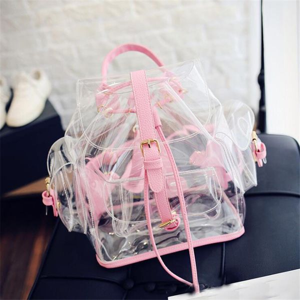 women transparent backpacks clear pvc teenager girls zipper student school backpack fashion ita teenage girls bags
women transparent backpacks clear pvc teenager girls zipper student school backpack fashion ita teenage girls bags