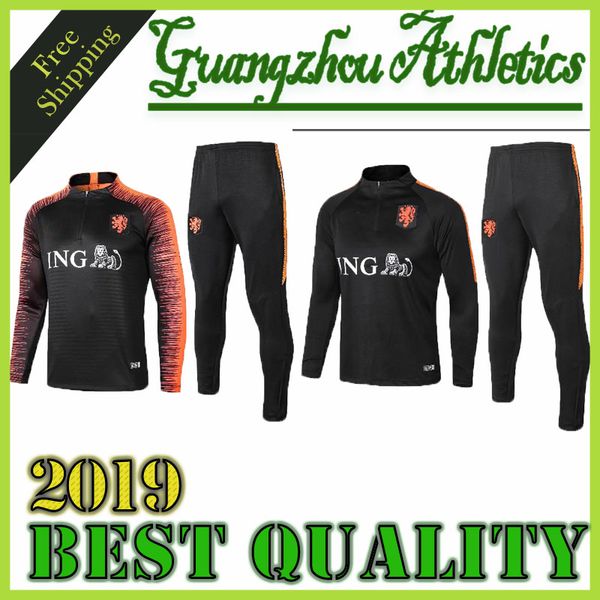 2018 holland training suit joggingpak 18/19 football tracksuit uniform nederland robben sneijder v.persie memphis training shirts, Black;blue
2018 holland training suit joggingpak 18/19 football tracksuit uniform nederland robben sneijder v.persie memphis training shirts, Black;blue
