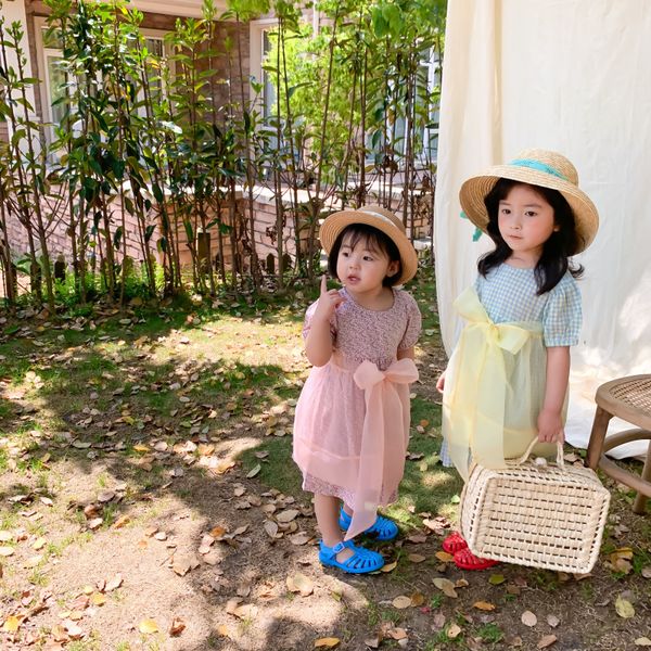 summer new arrival korean style plaid and flowers short sleeve princess dress with big bow apron for cute sweet baby girls, Red;yellow
summer new arrival korean style plaid and flowers short sleeve princess dress with big bow apron for cute sweet baby girls, Red;yellow