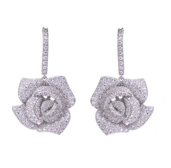brand designer earrings for women wedding jewelry with crystal 2019 fashion rose earring s925 silver cubic zirconia earrings rings, Golden
brand designer earrings for women wedding jewelry with crystal 2019 fashion rose earring s925 silver cubic zirconia earrings rings, Golden