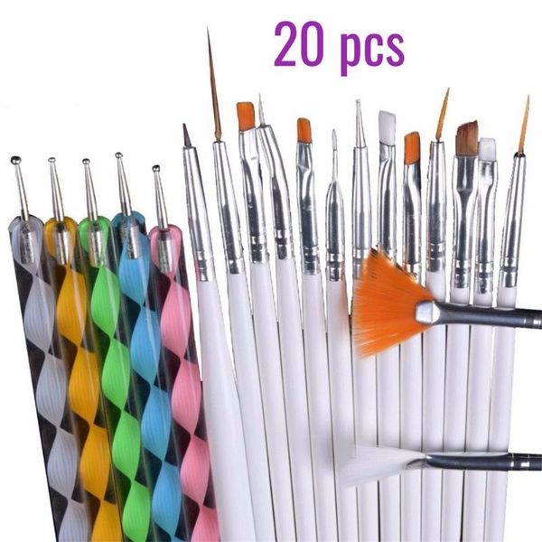 20pcs nail uv gel nail acrylic brushes set crystal handle liner painting pen dotting uv builder gel polish diy art kit, Yellow
20pcs nail uv gel nail acrylic brushes set crystal handle liner painting pen dotting uv builder gel polish diy art kit, Yellow