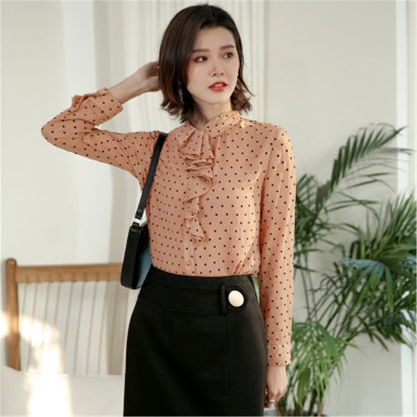 polka dot blouse women plus size 2xl 3xl chiffon shirt female 2020 scarf collar slim temperament korean lace shirts rm50143, White
polka dot blouse women plus size 2xl 3xl chiffon shirt female 2020 scarf collar slim temperament korean lace shirts rm50143, White