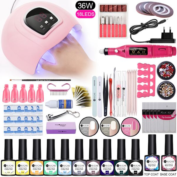 ur sugar nail set 26pcs gel nail polish set kit uv led lamp for soak off gel varnish art dryer machine tool
ur sugar nail set 26pcs gel nail polish set kit uv led lamp for soak off gel varnish art dryer machine tool