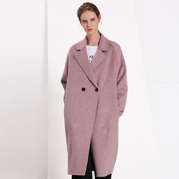 women's wool & blends long woolen cashmere coats for women 2021 autumn winter ladies jackets plus size overcoat double sided pink 2 but, Black
women's wool & blends long woolen cashmere coats for women 2021 autumn winter ladies jackets plus size overcoat double sided pink 2 but, Black