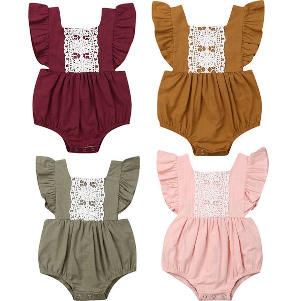 0-24m summer toddler baby girls jumpsuits ruffles sleeveless lace floral print bodysuits clothes 4 colors, White
0-24m summer toddler baby girls jumpsuits ruffles sleeveless lace floral print bodysuits clothes 4 colors, White