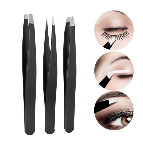 3pcs makeup stainless steel eyebrow tweezer portable eyebrow shaping trimming clip makeup tool beauty eyelash tweezers set
3pcs makeup stainless steel eyebrow tweezer portable eyebrow shaping trimming clip makeup tool beauty eyelash tweezers set