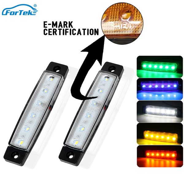 fortek 6 smd led car auto truck lorry trailer side marker indicators turn signal lights tail warning rear light lamp 12v-24v
fortek 6 smd led car auto truck lorry trailer side marker indicators turn signal lights tail warning rear light lamp 12v-24v