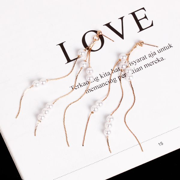 lk 925 silver pin elegant pearl tassel earrings female gorgeous irregular long chain classic personality fashion earrings, Golden;silver
lk 925 silver pin elegant pearl tassel earrings female gorgeous irregular long chain classic personality fashion earrings, Golden;silver