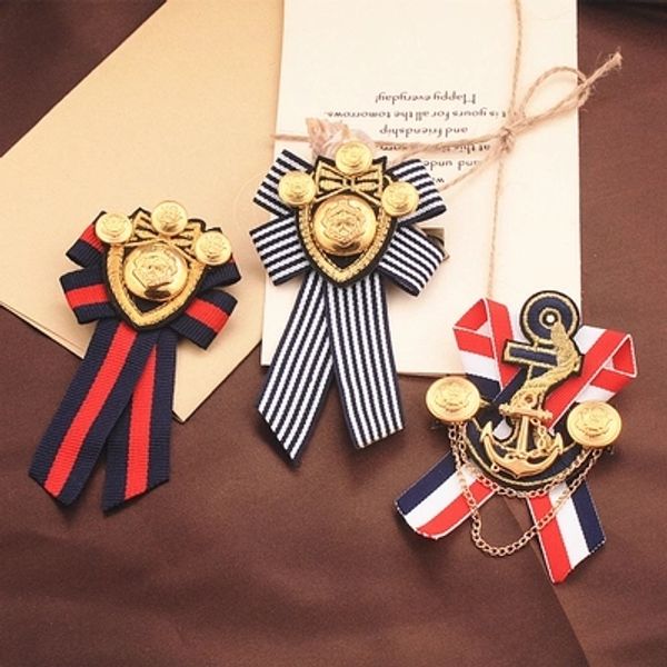 2016 direct selling plated trendy anchor lovers' broche female british brooch navy wind badge male college suit pin, Gray
2016 direct selling plated trendy anchor lovers' broche female british brooch navy wind badge male college suit pin, Gray